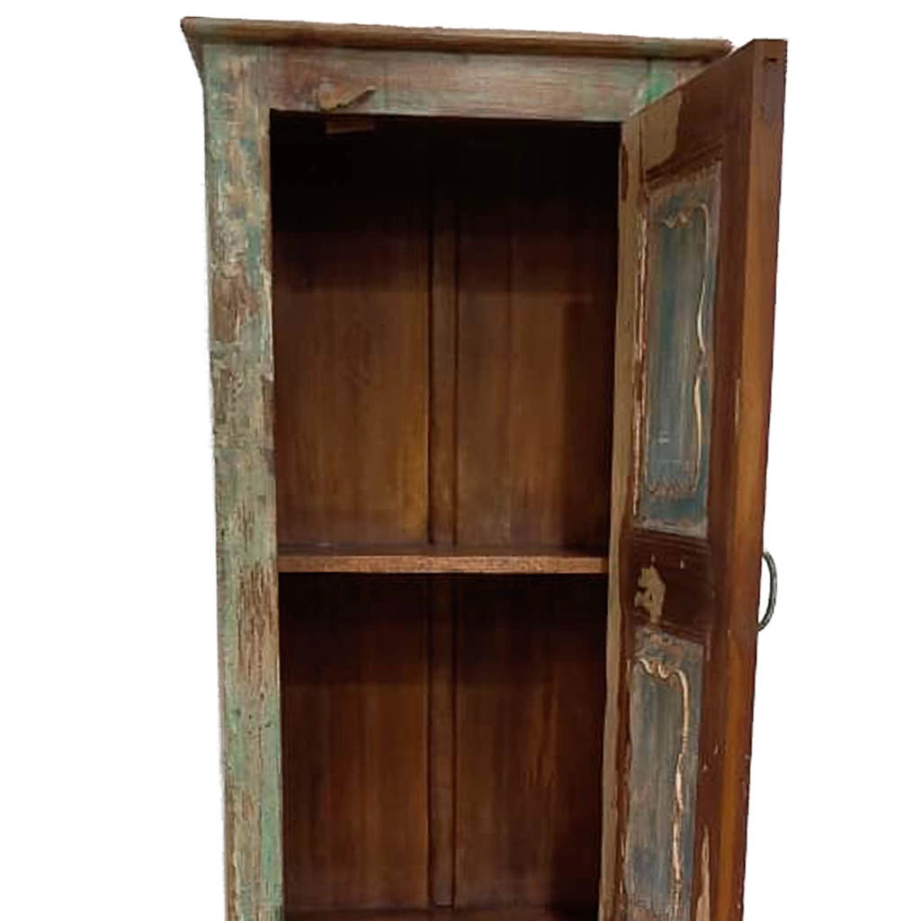 Credenziale in legno artigianale 57x36x193h cm