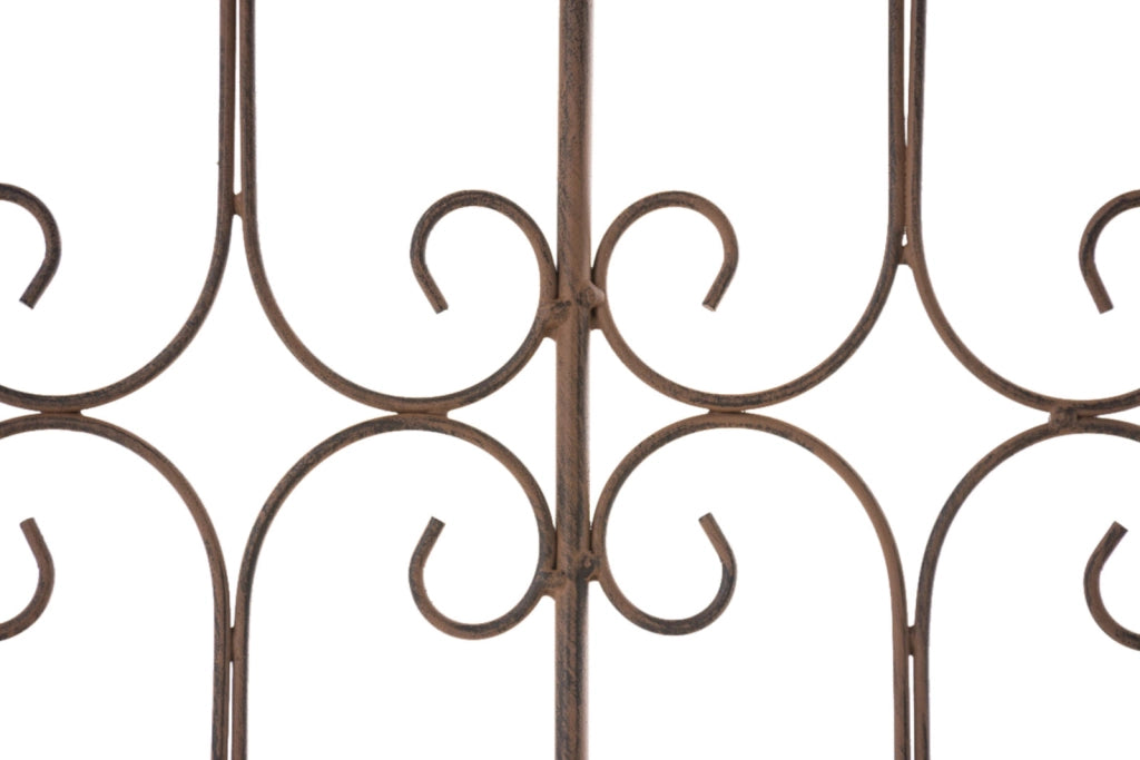 Set di 4 recinzioni da giardino Mangold antico marrone