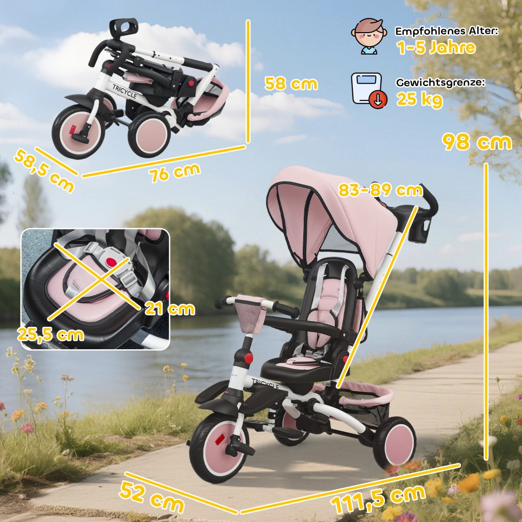 Triciclo Bambini 6 in 1 ¨C Zephmum ¨C Verde