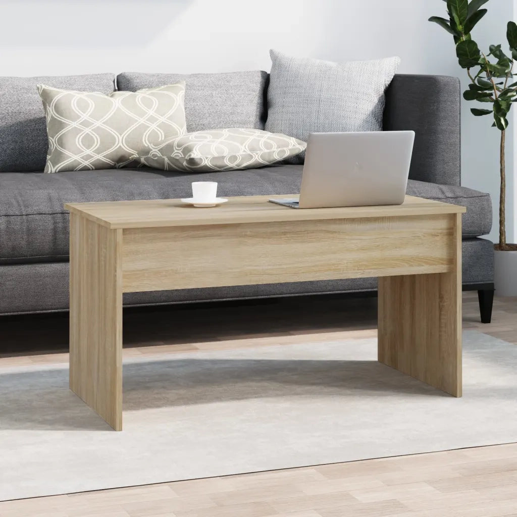 Tavolino Rovere Sonoma 102x50,5x52,5 cm in Legno Multistrato
