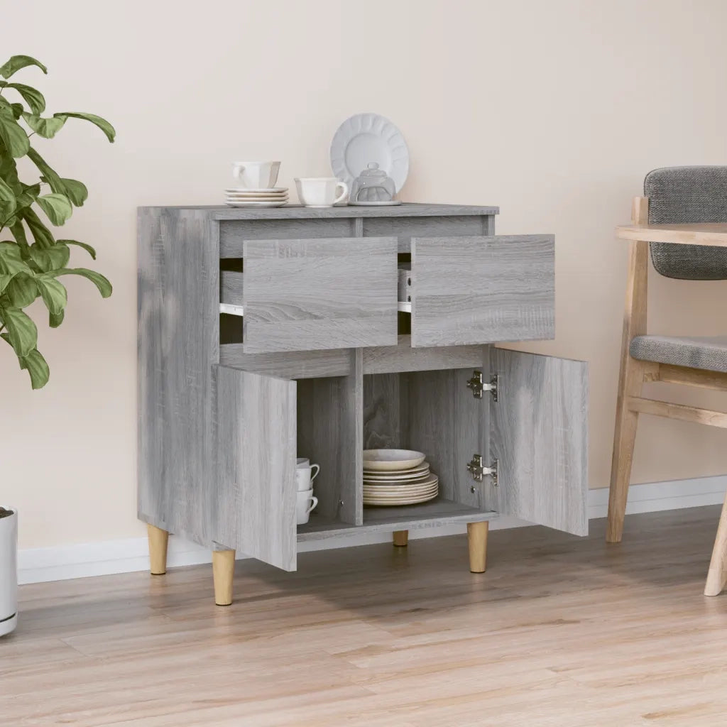 Credenza-Buffet-Armadio da cucina Grigio Sonoma 60x35x70 cm in Legno Multistrato 886384