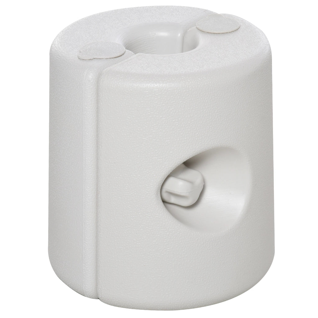 Piedi per tenda da giardino ¨C zephmum ¨C 4 pezzi PE 24x25 cm bianco