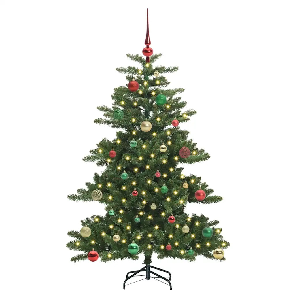Albero di Natale | Decorazioni natalizie Artificiale con Rami Pieghevoli Verde 150 cm