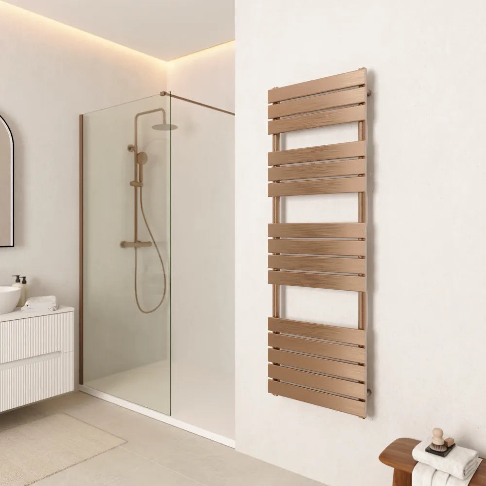 Termoarredo idraulico 1500x500 oro rosa interasse 450 | Andromeda