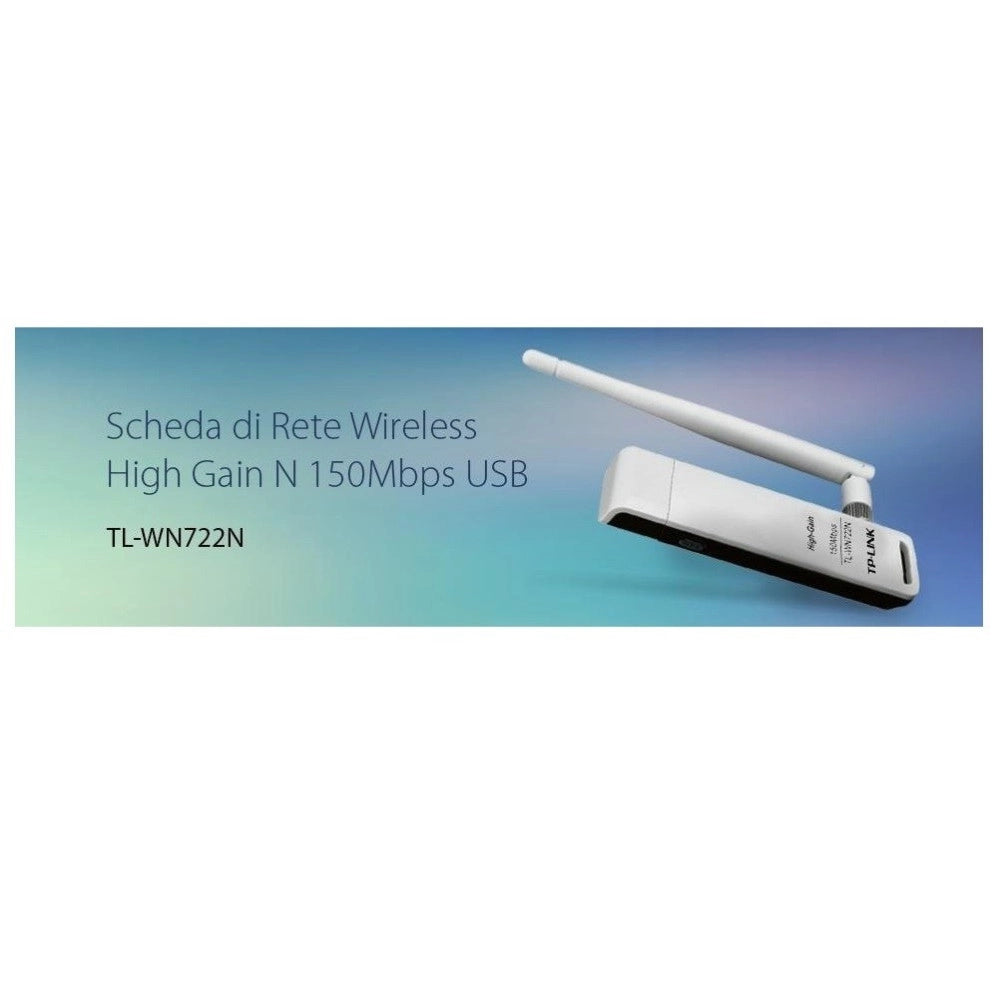 Trade Shop - Adattatore Usb Wireless N 150mbps, Antenna Esterna 4 Dbi Ad Alto Guadagno Wps -