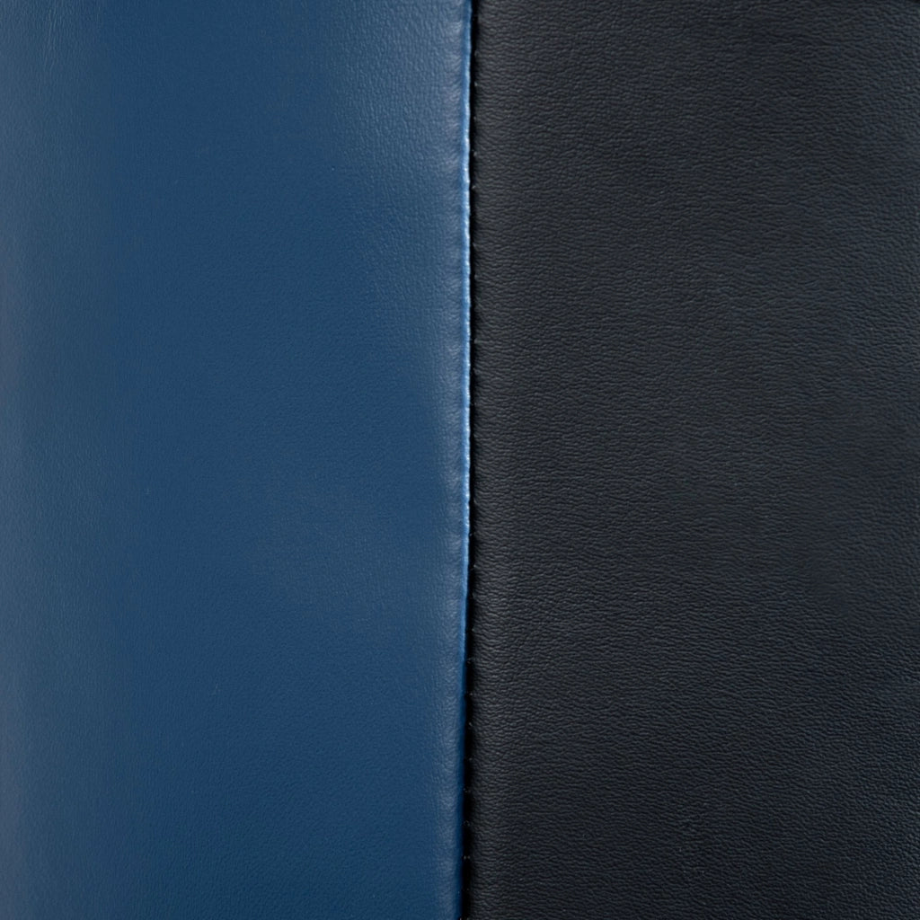 Sacco da Boxe con Base ¨C Xylo ¨C Regolabile in Altezza, Pelle Sintetica Nero-Grigio-Blu, 55x55x178-207 cm