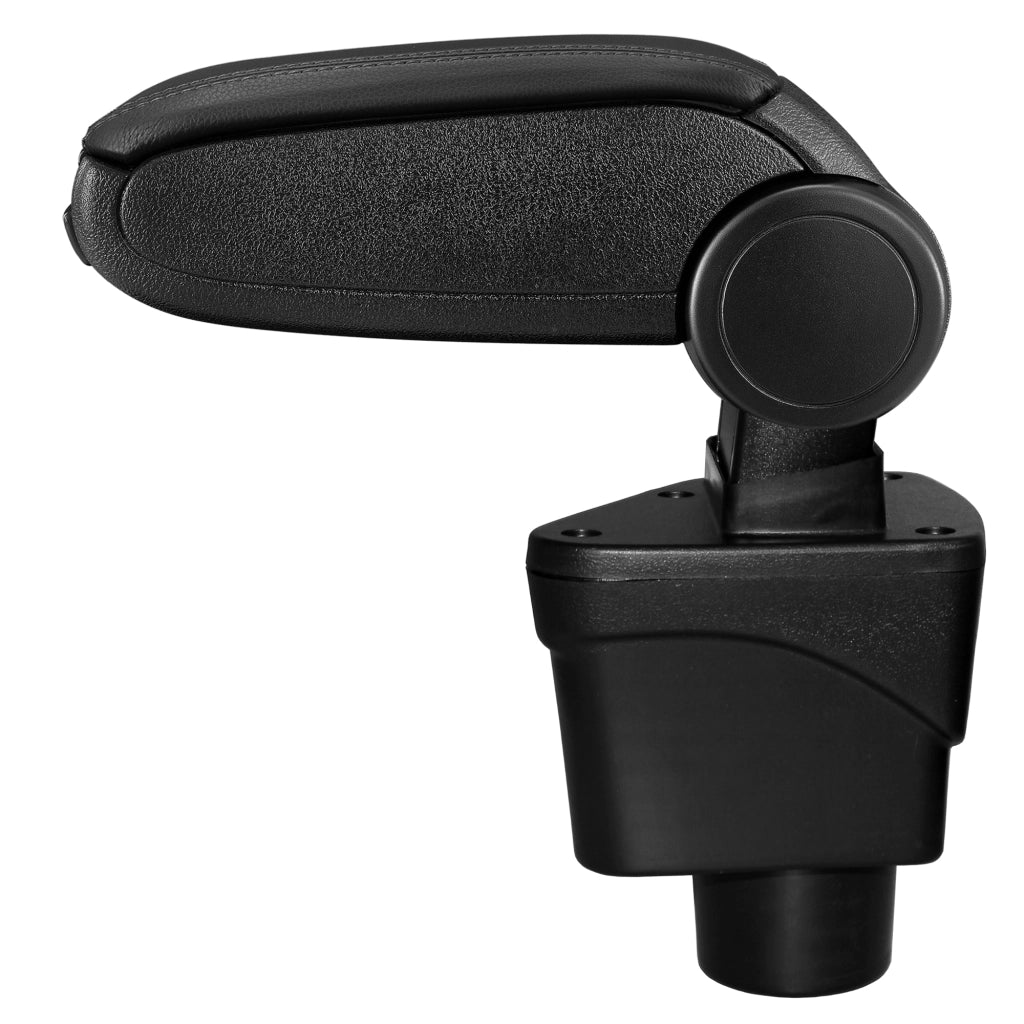 [pro.tec] Bracciolo centrale per Ford EcoSport II (2012-2018) - Rivestimento in similpelle nero con cuciture nere - con vano portaoggetti