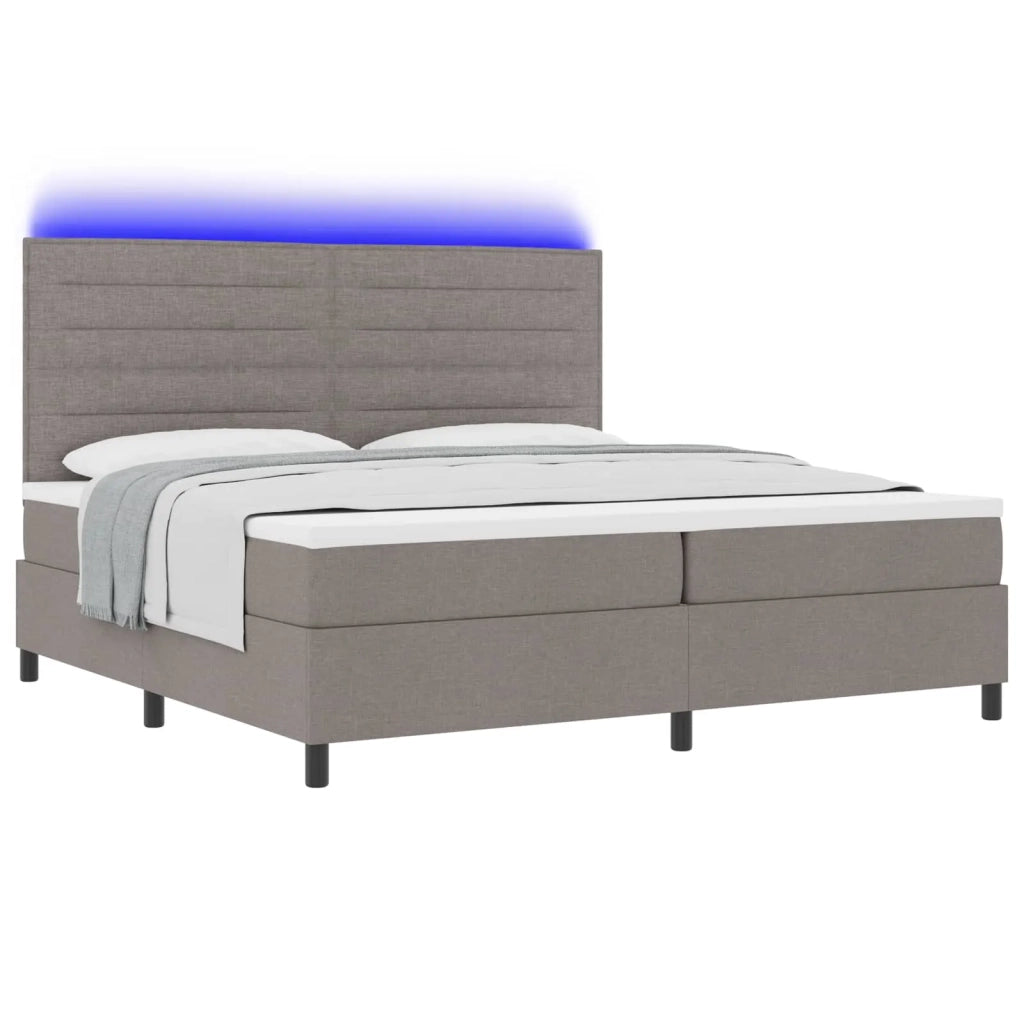 Letto a molle con materasso con led Talpa 200 x 200 cm Tessuto 3342820