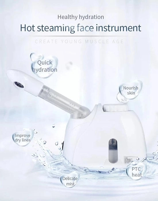 Apparecchio per vapore facciale - Pelle e cura della pelle - Trattamento della pelle - Vaporizzatore facciale - Spa a casa