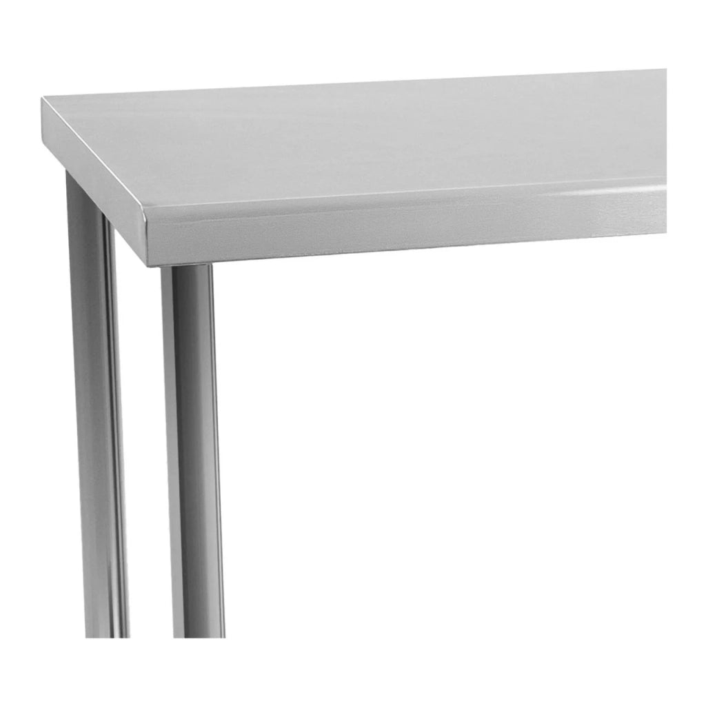 Tavolo da lavoro professionale in acciaio inox da cucina 100 x 70 cm 95 kg 14_0003677