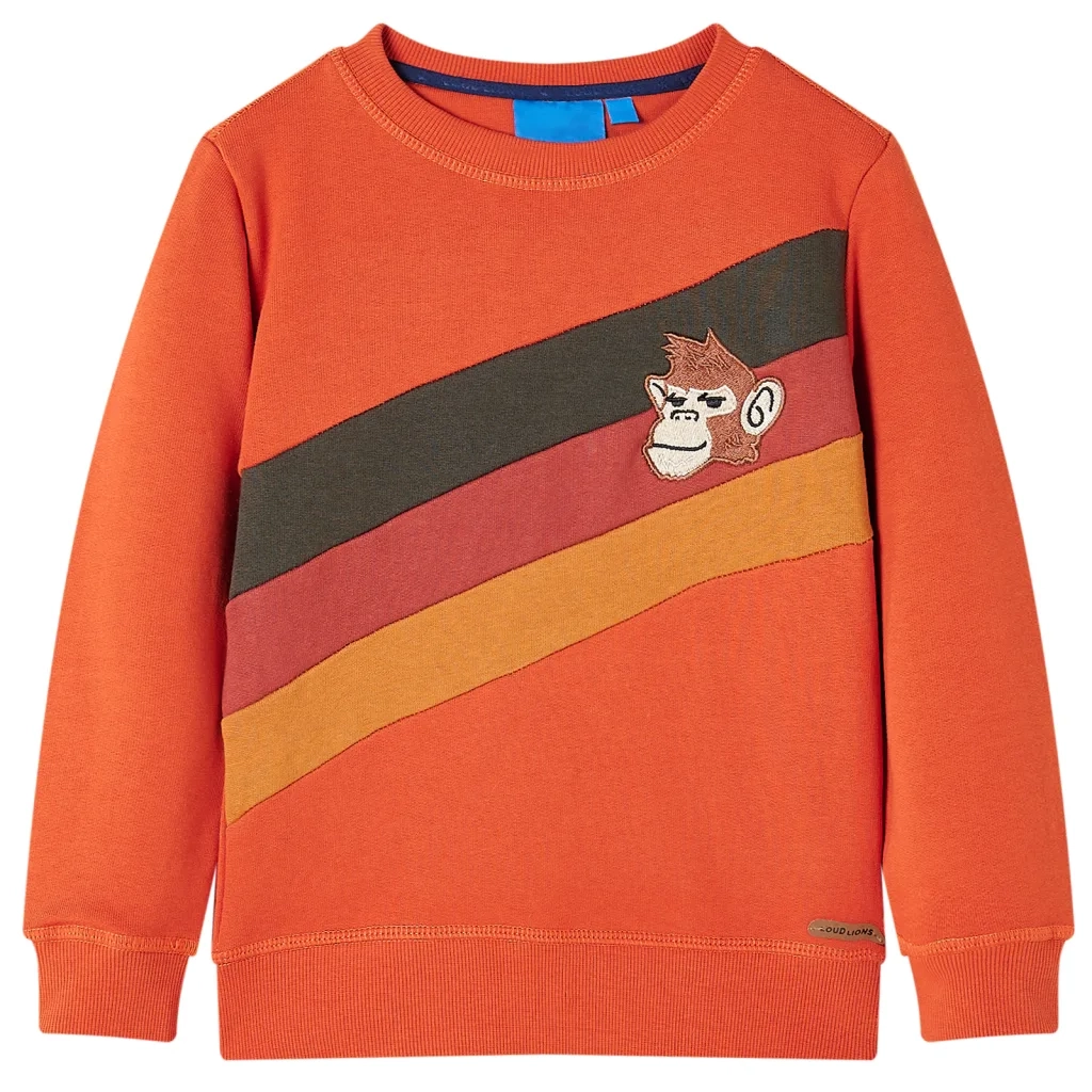 Felpa da Bambino Arancione 92cod mxl 109928