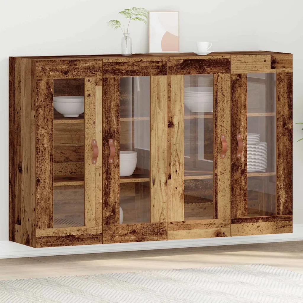 Armadi da Parete 2 pz Legno vecchio 69,5 x 34 x 90 cm CFW5720838