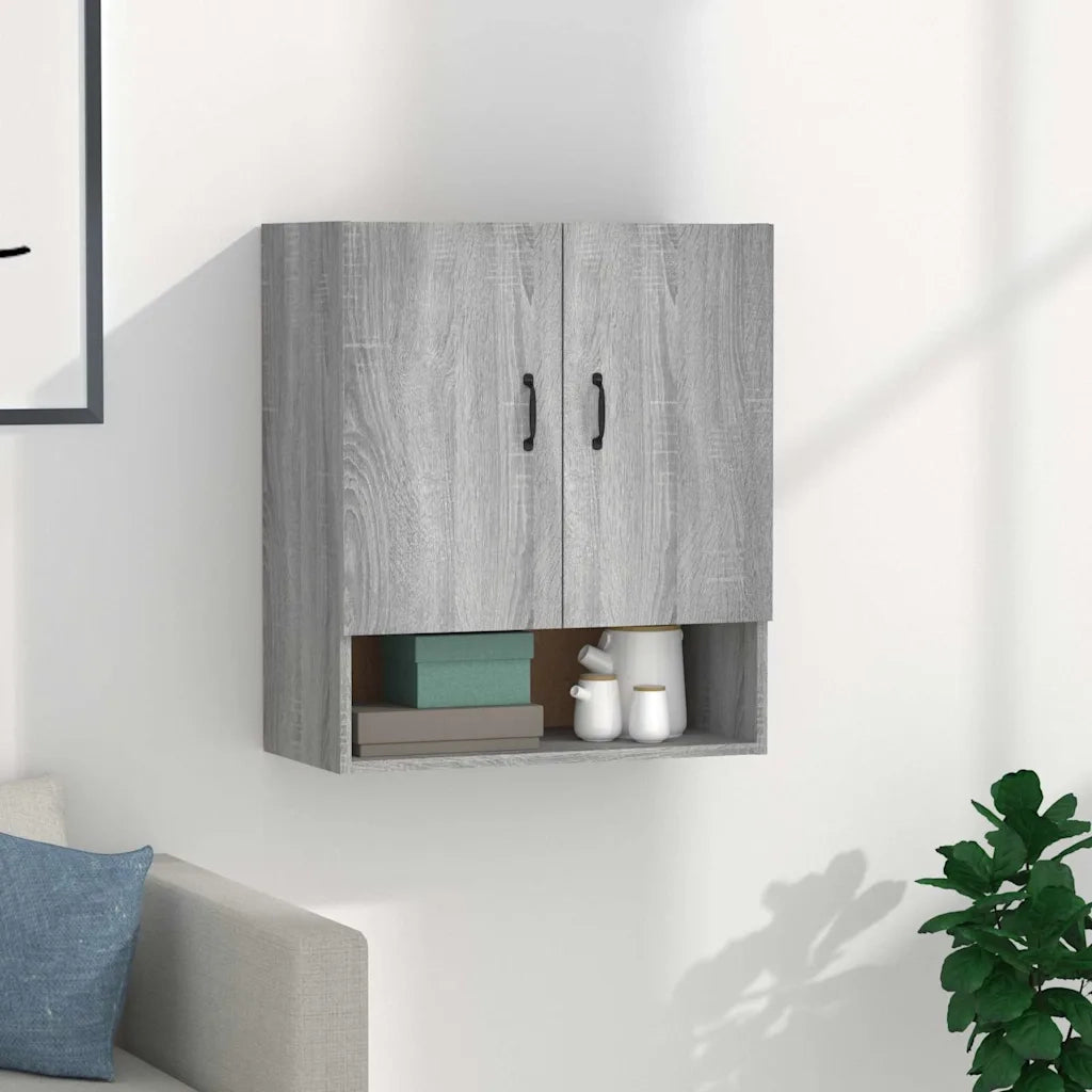 Armadietto a Muro Grigio Sonoma 60x31x70cm in Legno Multistrato cod mxl 38573