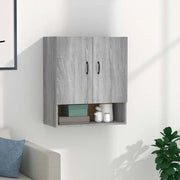 Armadietto a Muro Grigio Sonoma 60x31x70cm in Legno Multistrato cod mxl 38573