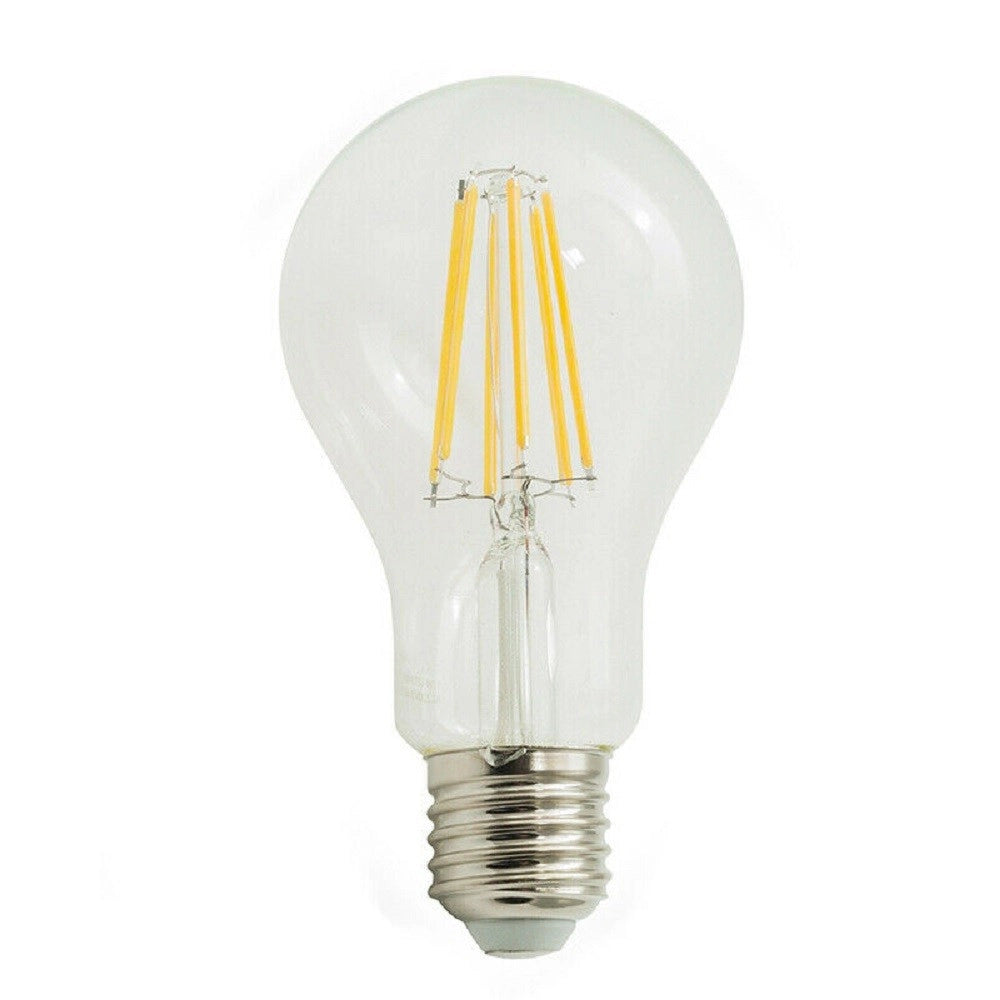 Trade Shop - Lampadina Led Filamento 8 W E27 A60 Sfera Luce 6500k 3000k 4000k 880lm A60-t8 -