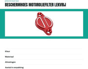 Filtro dell'olio motore in alluminio duraturo - leggero - protezione affidabile - installazione semplice - compatibile con Multistrada/Hypomotard - filtro dell'olio con guarnizione 

Codice prodotto: 
Modello: 
Dimensioni: 
Peso: 
Materiali: alluminio