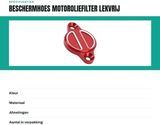 Filtro dell'olio motore in alluminio duraturo - leggero - protezione affidabile - installazione semplice - compatibile con Multistrada/Hypomotard - filtro dell'olio con guarnizione 

Codice prodotto: 
Modello: 
Dimensioni: 
Peso: 
Materiali: alluminio