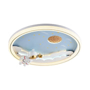 Plafoniera LED bambini FOCUS astronauta blu Zuma Line