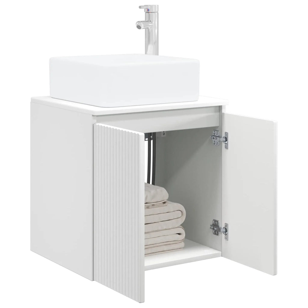Mobile Lavabo da Parete Bianco 53 x 35 x 63 cm 890422