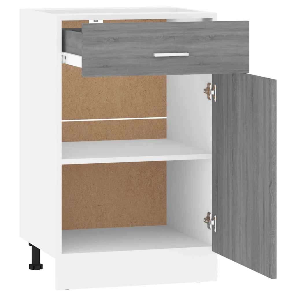 Mobile con Cassetto “Lyon” Grigio Sonoma 50x46x81,5 815574