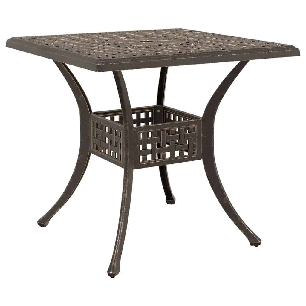 Set di Tavolo da Giardino 5 pcs Bronzo Alluminio pressofuso 3334744