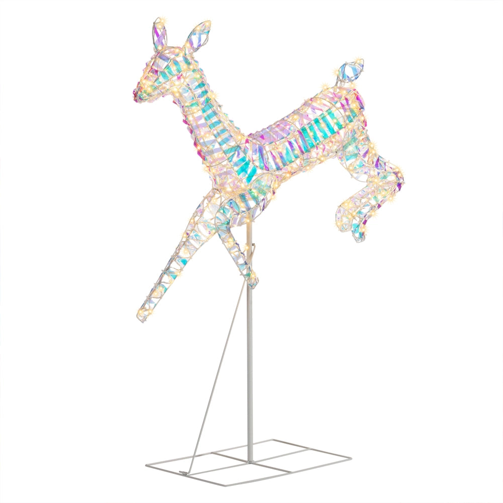 Renna Luminosa Natalizia Addobbo per Esterno Cervo Led Luce Calda 94 x 115 cm