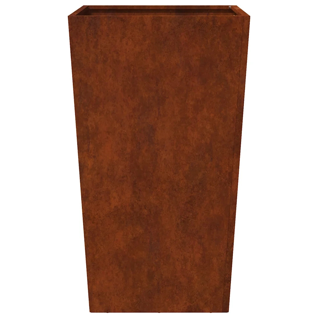 Fioriere da Giardino 2 pz 45x45x75 cm in Acciaio Corten