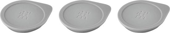 Set di posizionamento per etichette ZWILLING FRESH & SAVE CUBE, 3 pezzi accessori per etichette intelligenti NFC, riutilizzabile, grigio