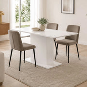 Litarari, Tavolo Fisso 6 Posti, 138x80x74h cm Bianco
