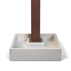 Basamento per Fontana 40x40x10 cm in Calcestruzzo Plinto XL Grigio