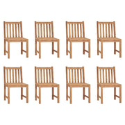 Sedie da Giardino con Cuscini 8 pz in Legno Massello di Teak 3073144
