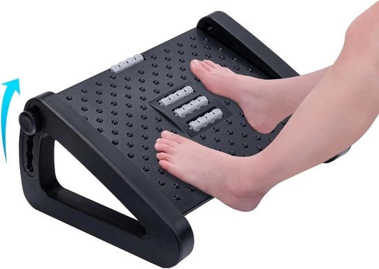 Seduta regolabile per scrivania - Robusta e ergonomicamente progettata - Riduce il dolore e offre sostegno al corpo - Funzione di massaggio confortevole per una migliore circolazione sanguigna nelle gambe