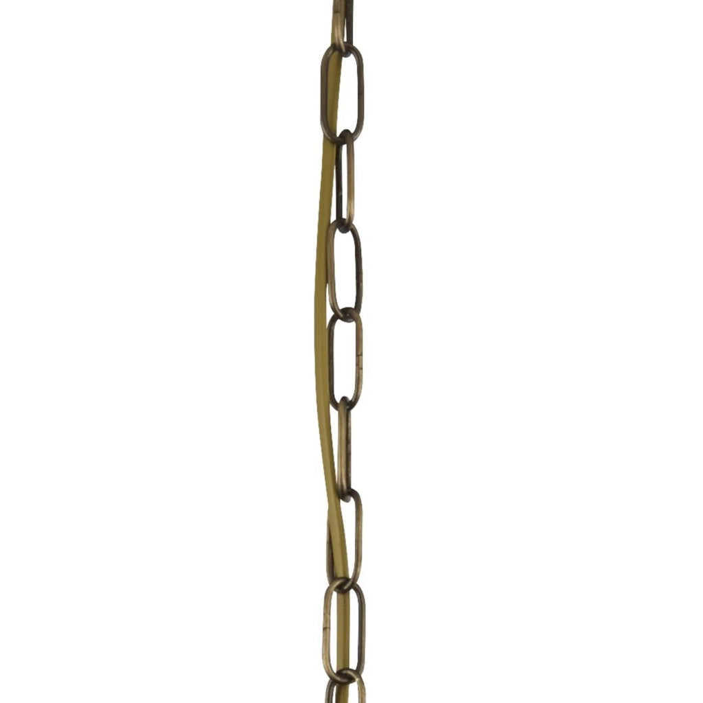 Lampadario Industrial-Nordico Ascot Acciaio Ottone 6 Luci E14
