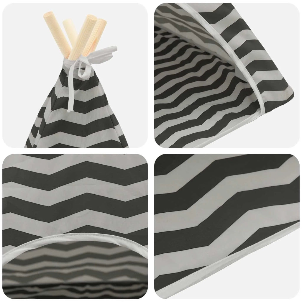 Tenda per animali con cuscino Bianco e Grigio 50 x 50 x 60 cm CFW8448347