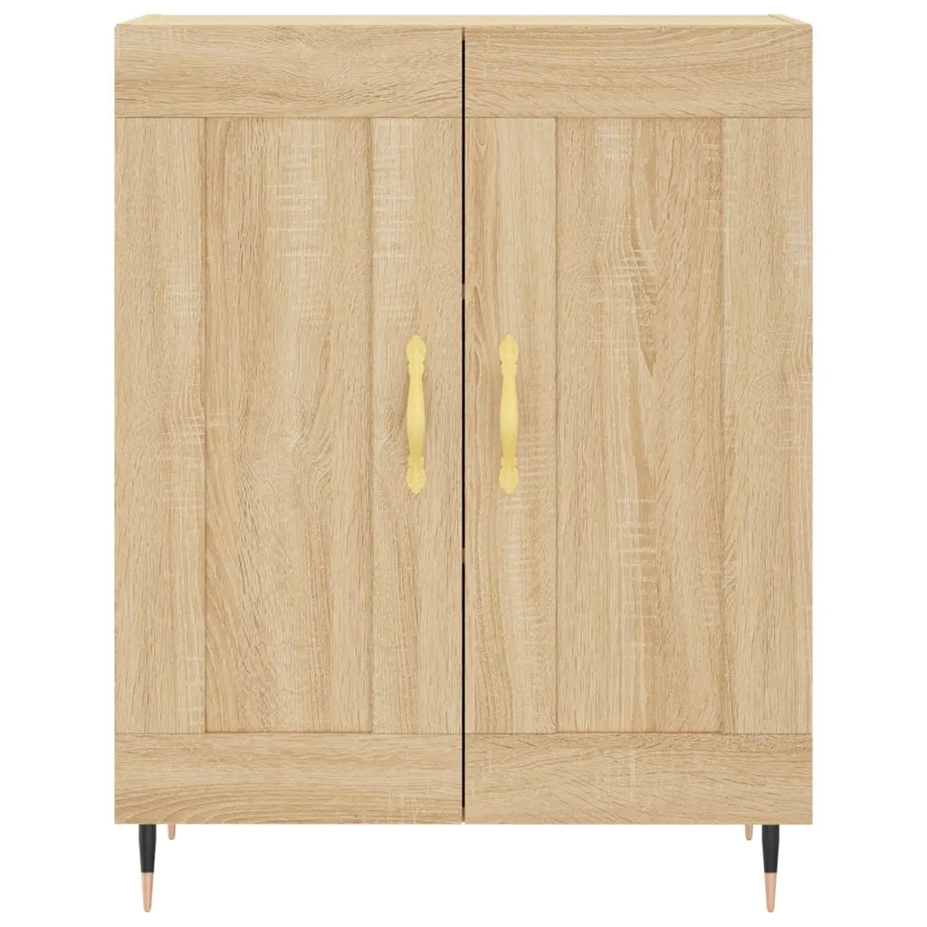 Credenza-Buffet-Armadio da cucina Rovere Sonoma 69,5x34x180 cm in Legno Multistrato 584658