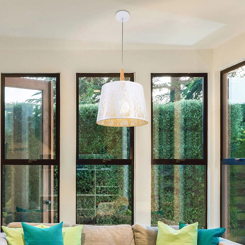 Maytoni Sospensione contemporanea Lantern 1 luce E27 bianco metallo diffusore metallo bianco