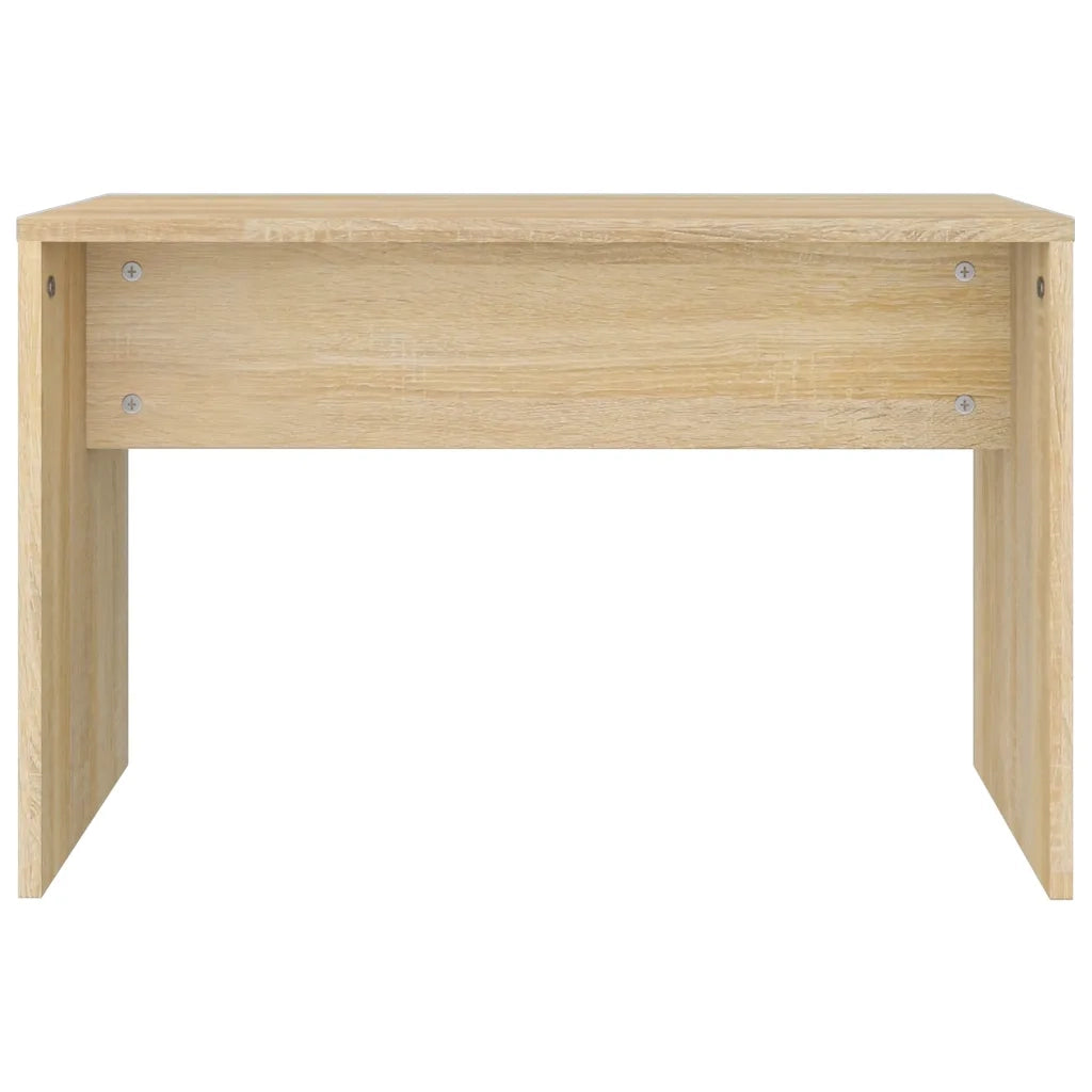 Sgabello da Toeletta Rovere Sonoma 70x35x45cm Legno Multistrato cod mxl 49038