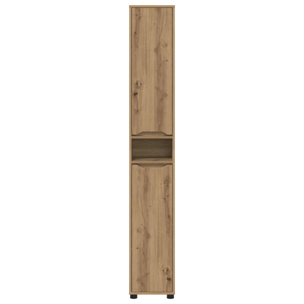Mobile da Bagno con porta Rovere artigianale 30,5 x 30 x 195 cm 888766