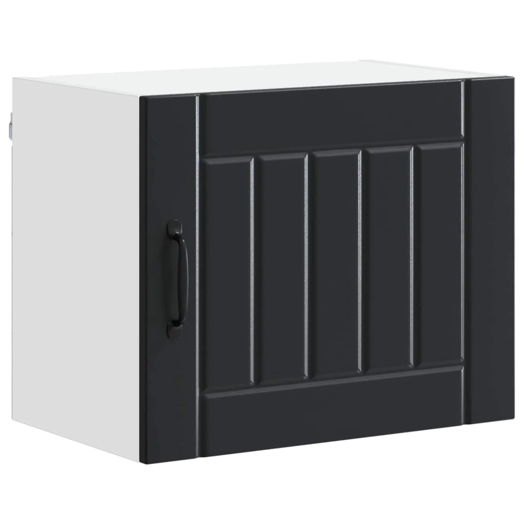 Set di 2 pensili da cucina moderni e pratici 50 x 31 x 40 cm in legno composito nero 02_0053926