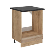Mobile per forno da incasso R-Line Sonoma/Rovere dorato 60 cm, PL Antracite Vicco