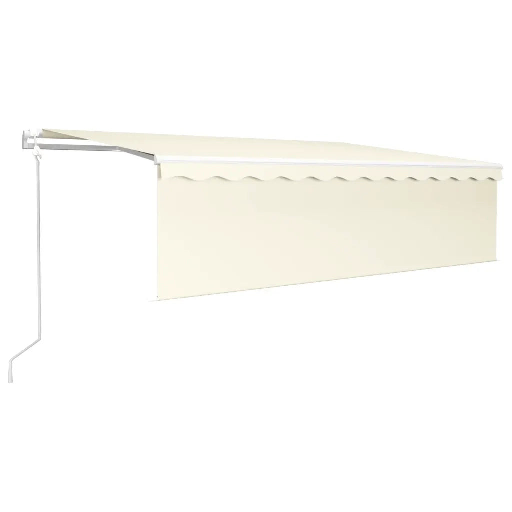 Tenda Retrattile Automatica con Parasole 5x3m Crema cod mxl 56172