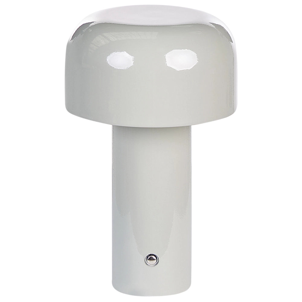 Lampada da tavolo senza fili in ferro grigio per interni e per esterni