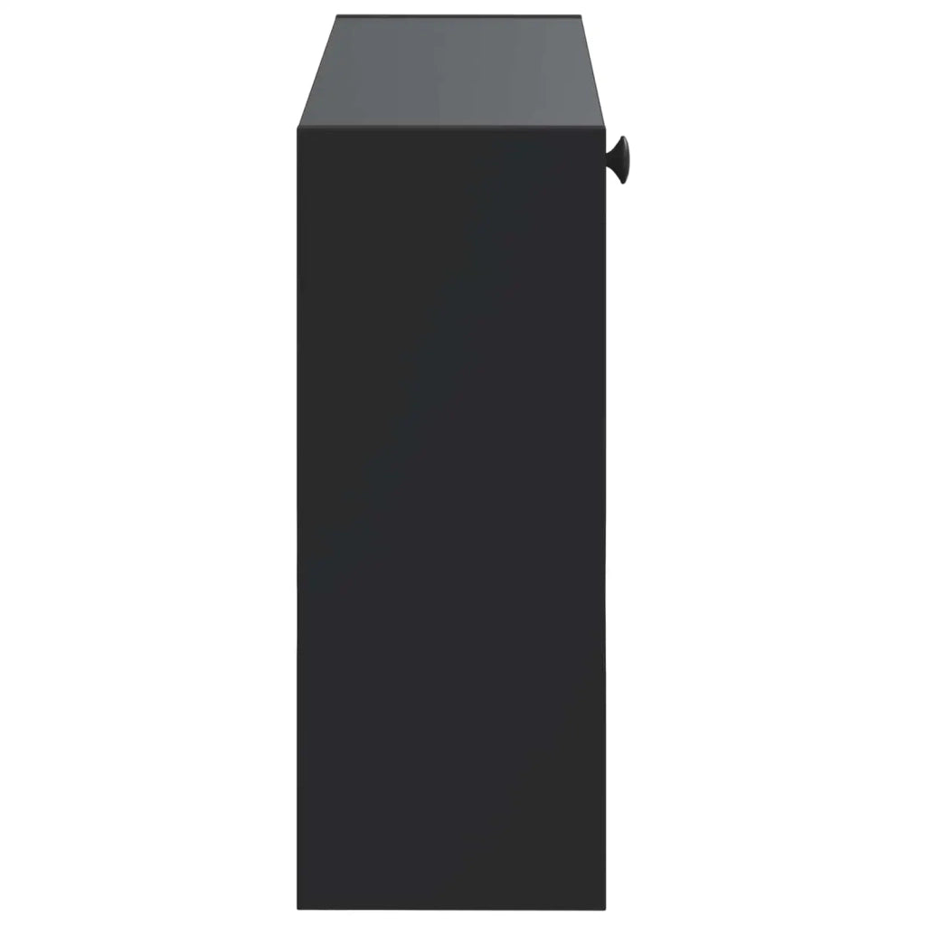 Mobiletto per Scarpe da Muro EDE 71 x 17 x 43 cm Nero 895966