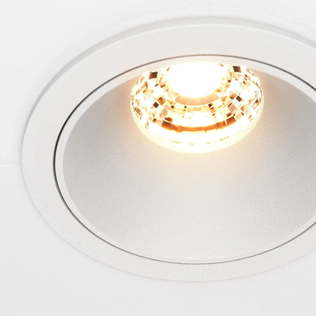 Maytoni lampada da incasso Alfa LED 1 luce LED integrato bianco alluminio