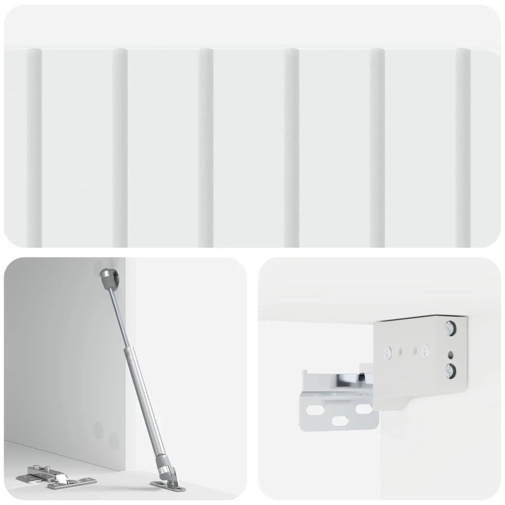 Mobile Porta TV da Muro Bianco 78,5 x 41 x 30 cm 898345