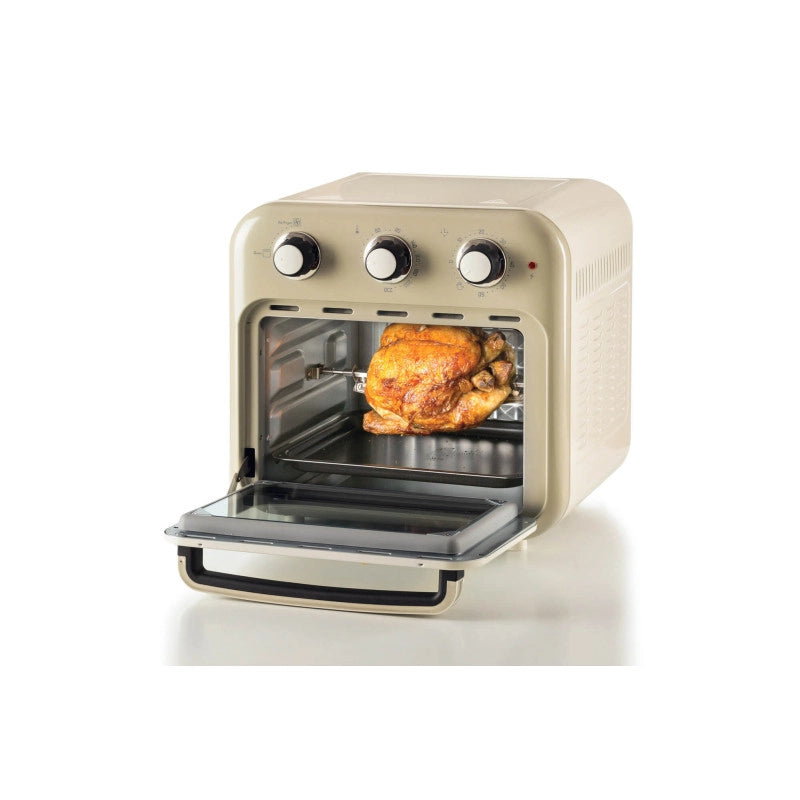 Friggitrice ad aria e forno Vintage 16L 1400W - Accessori inclusi - Beige