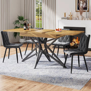 Tavolo allungabile - Xylo - 120-160x80cm noce/marmo gambe stella