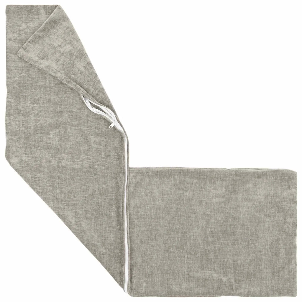 Federa 2 pcs HEERLEN Grigio Chiaro 40 x 145 cm Tessuto Chenille 908924