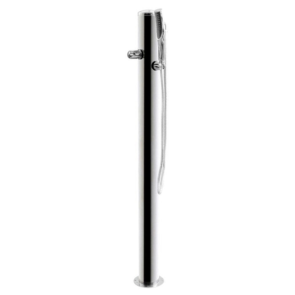 Doccia da Giardino Rubinetto e Braccio Doccia ATI Docce Flex-R Inox Anodizzato