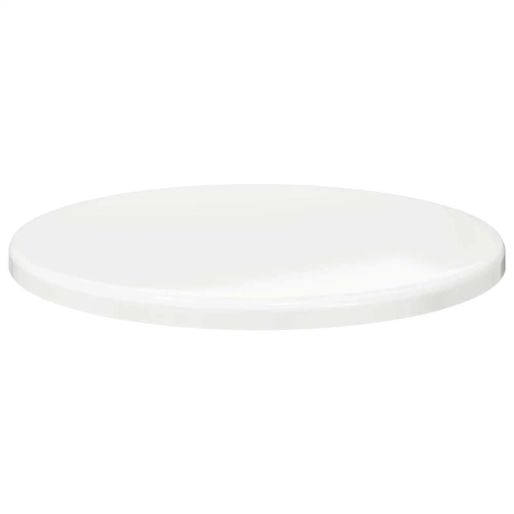 Piano del tavolo Bianco lucido Ø 50 x 1,5 cm Legno multistrato 880395